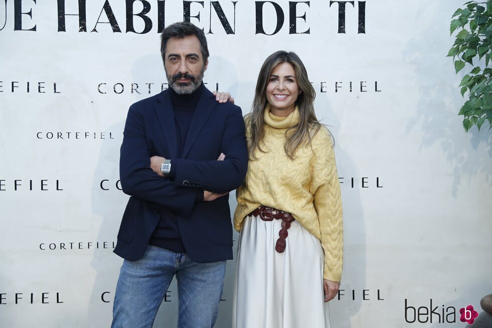 Nuria Roca y Juan del Val en la presentación de la colección 'Que hablen de ti' de Cortefiel