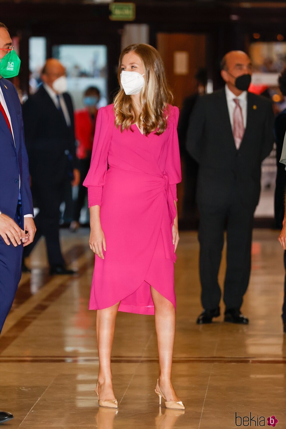 La Princesa Leonor y Adrián Barbón en el Concierto Premios Princesa de Asturias 2021