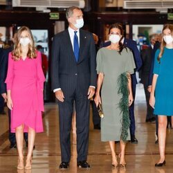 Los Reyes Felipe y Letizia, la Princesa Leonor y la Infanta Sofía en el Concierto Premios Princesa de Asturias 2021