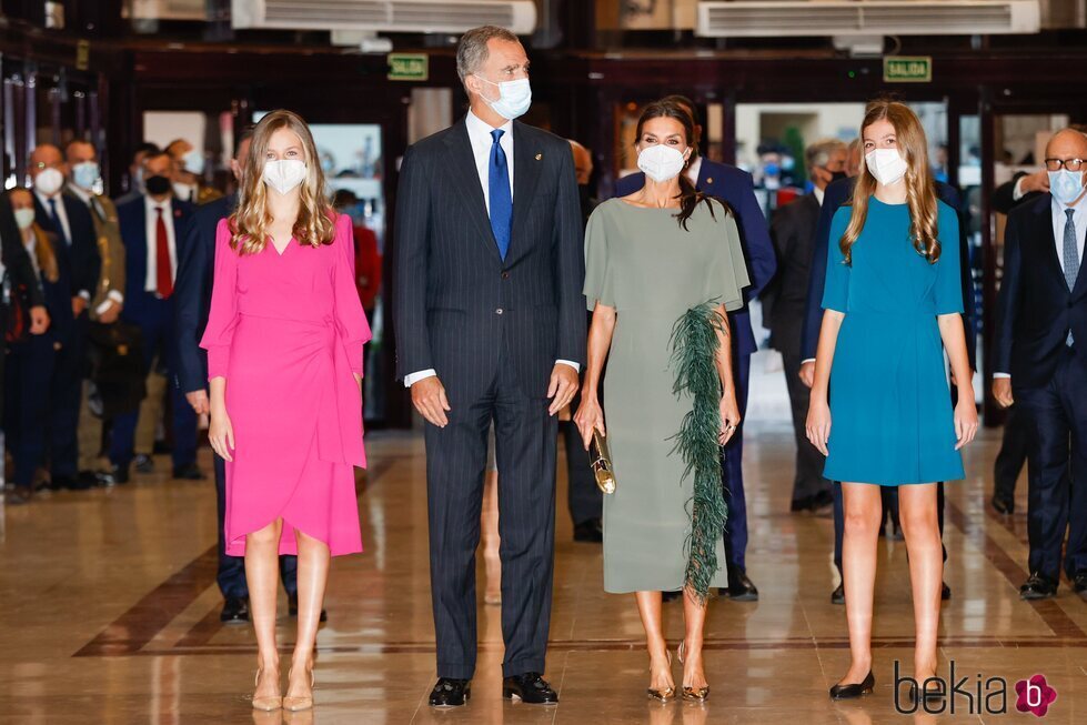 Los Reyes Felipe y Letizia, la Princesa Leonor y la Infanta Sofía en el Concierto Premios Princesa de Asturias 2021