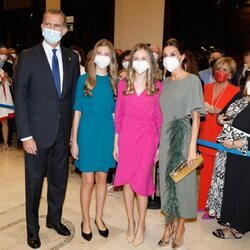 Los Reyes Felipe y Letizia, la Princesa Leonor y la Infanta Sofía en el Concierto Premios Princesa de Asturias 2021 en Oviedo