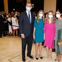 Los Reyes Felipe y Letizia, la Princesa Leonor y la Infanta Sofía en el Concierto Premios Princesa de Asturias 2021 en Oviedo