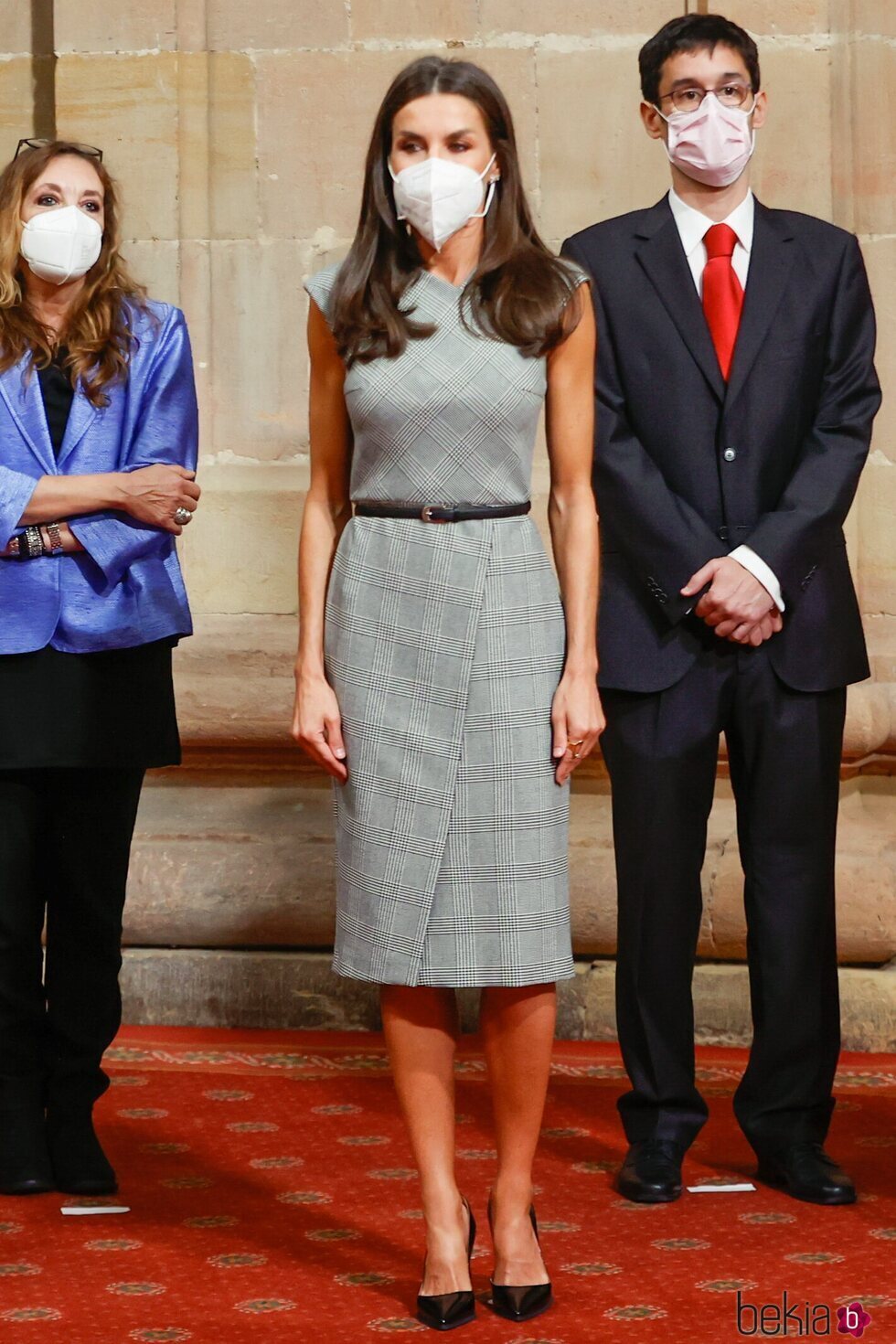 La Reina Letizia en la audiencia a los galardonados de los Premios Princesa de Asturias 2021