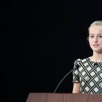 La Princesa Leonor durante su discurso en los Premios Princesa de Asturias 2021