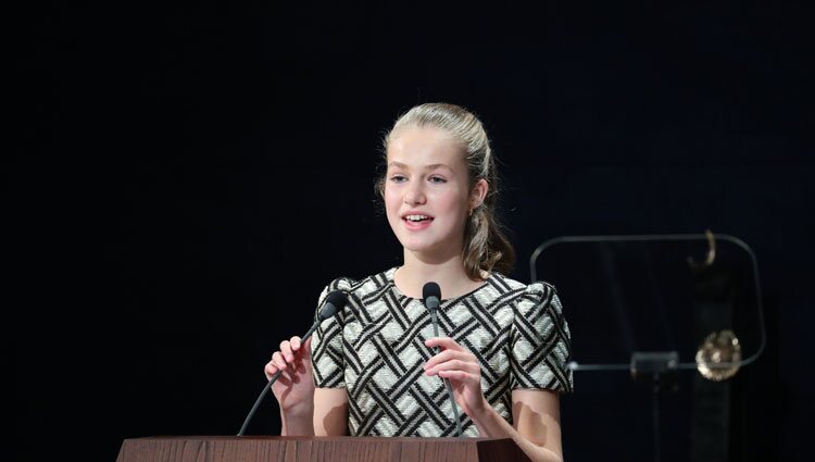 La Princesa Leonor ofrece un discurso en los Premios Princesa de Asturias 2021