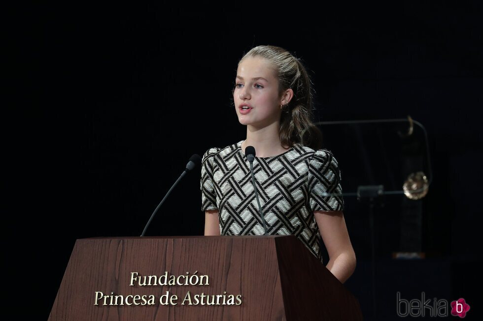 La Princesa Leonor en su discurso en la entrega de los Premios Princesa de Asturias 2021