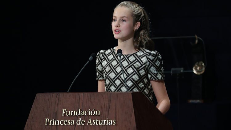 La Princesa Leonor en su discurso en la entrega de los Premios Princesa de Asturias 2021