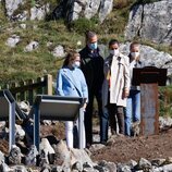 Los Reyes Felipe y Letizia, la Princesa Leonor y la Infanta Sofía en el mirador de Santa María del Puerto, Pueblo Ejemplar 2021