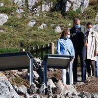 Los Reyes Felipe y Letizia, la Princesa Leonor y la Infanta Sofía en el mirador de Santa María del Puerto, Pueblo Ejemplar 2021