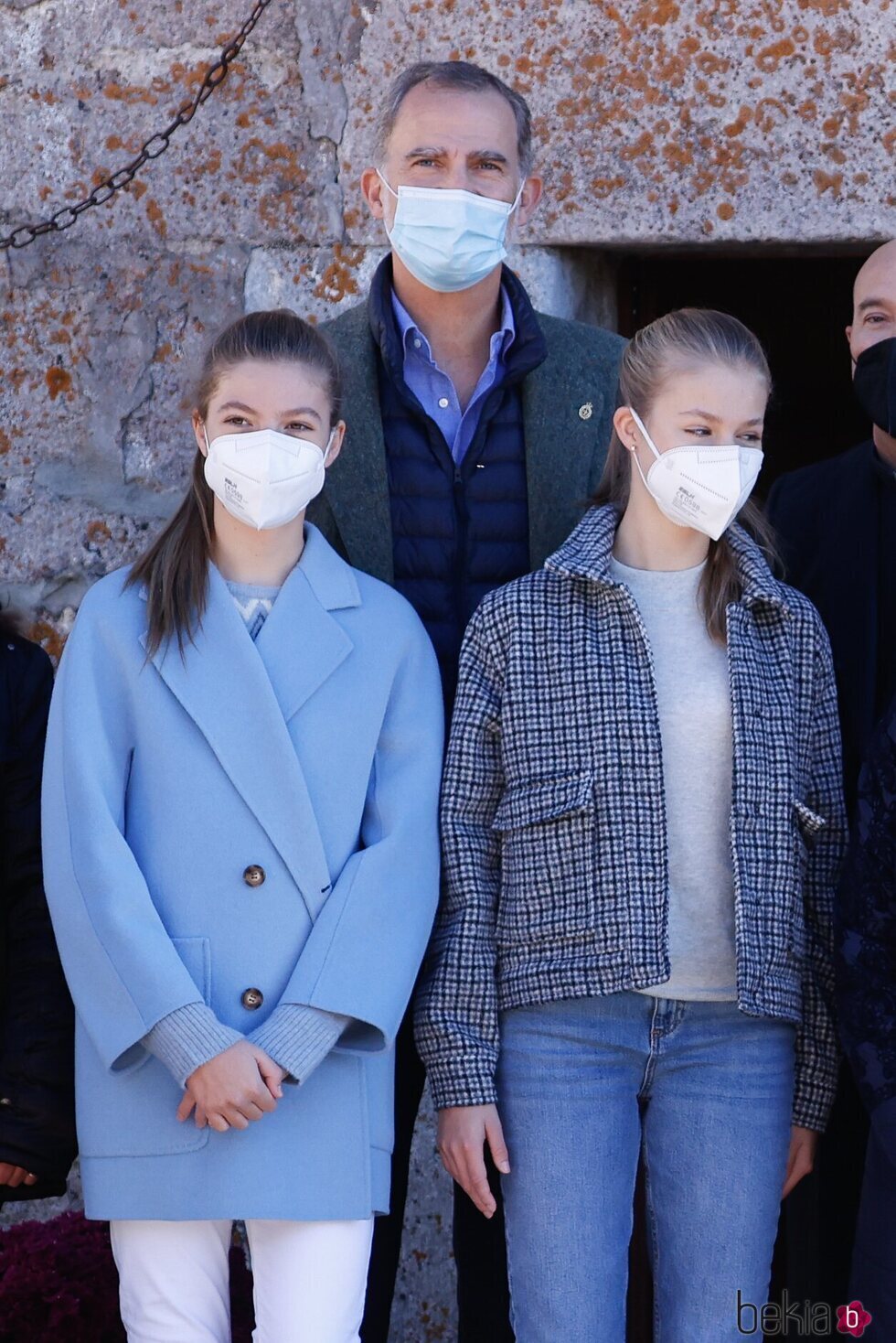 El Rey Felipe con la Princesa Leonor y la Infanta Sofía en Santa María del Puerto, Pueblo Ejemplar 2021