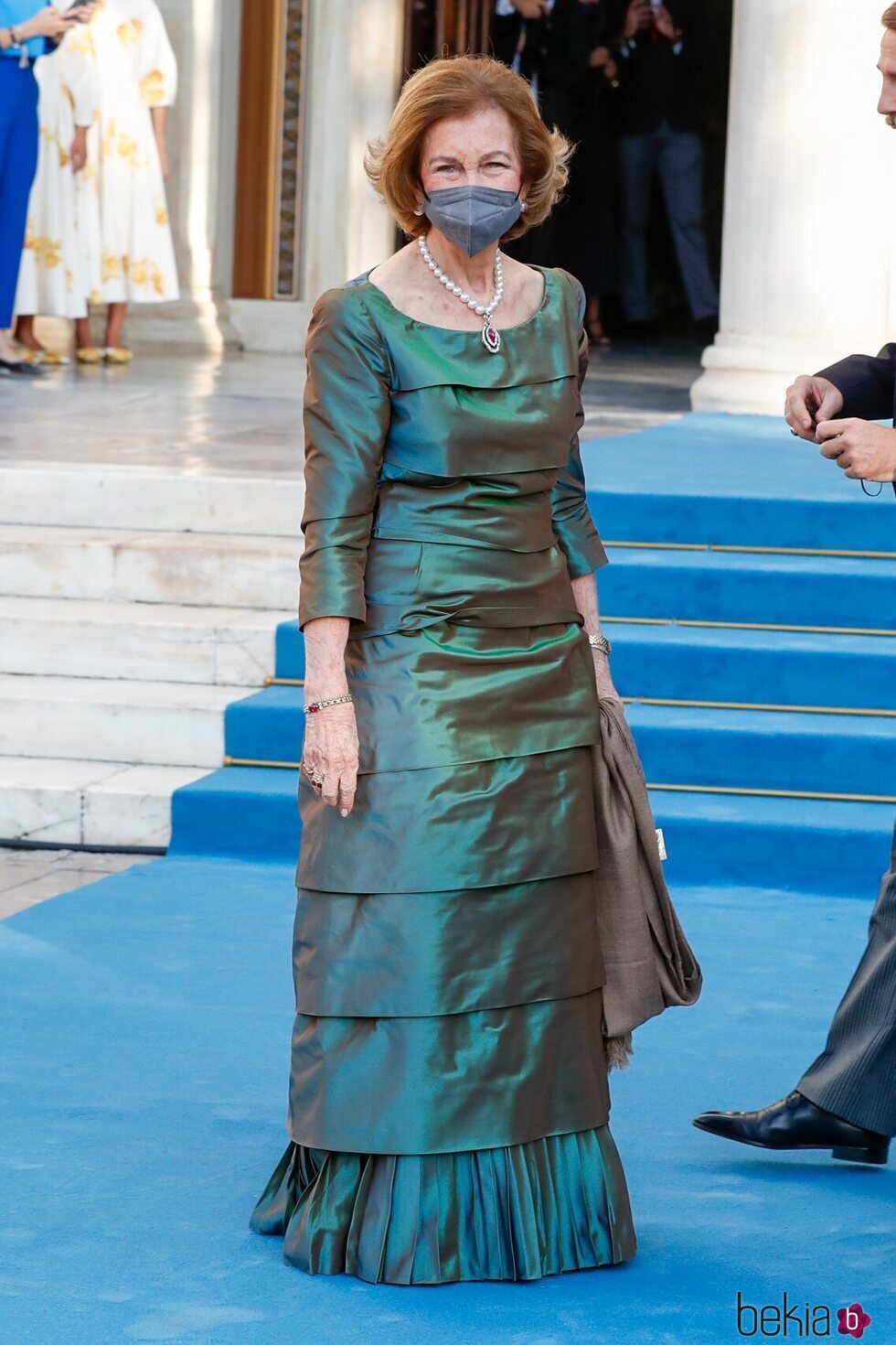 La Reina Sofía en la boda de Felipe de Grecia y Nina Flohr