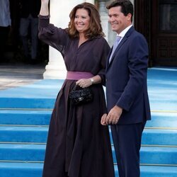 Alexia de Grecia y Carlos Morales en la boda de Felipe de Grecia y Nina Flohr