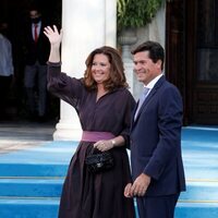 Alexia de Grecia y Carlos Morales en la boda de Felipe de Grecia y Nina Flohr