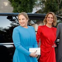 Theodora de Grecia y Nicolás y Tatiana de Grecia en la boda de Felipe de Grecia y Nina Flohr