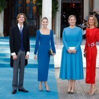 Odysseas de Grecia, Olympia de Grecia, Theodora de Grecia, Tatiana de Grecia y Nicolás de Grecia en la boda de Felipe de Grecia y Nina Flohr