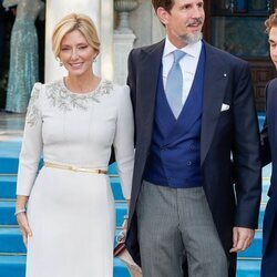 Pablo y Marie Chantal de Grecia en la boda de Felipe de Grecia y Nina Flohr