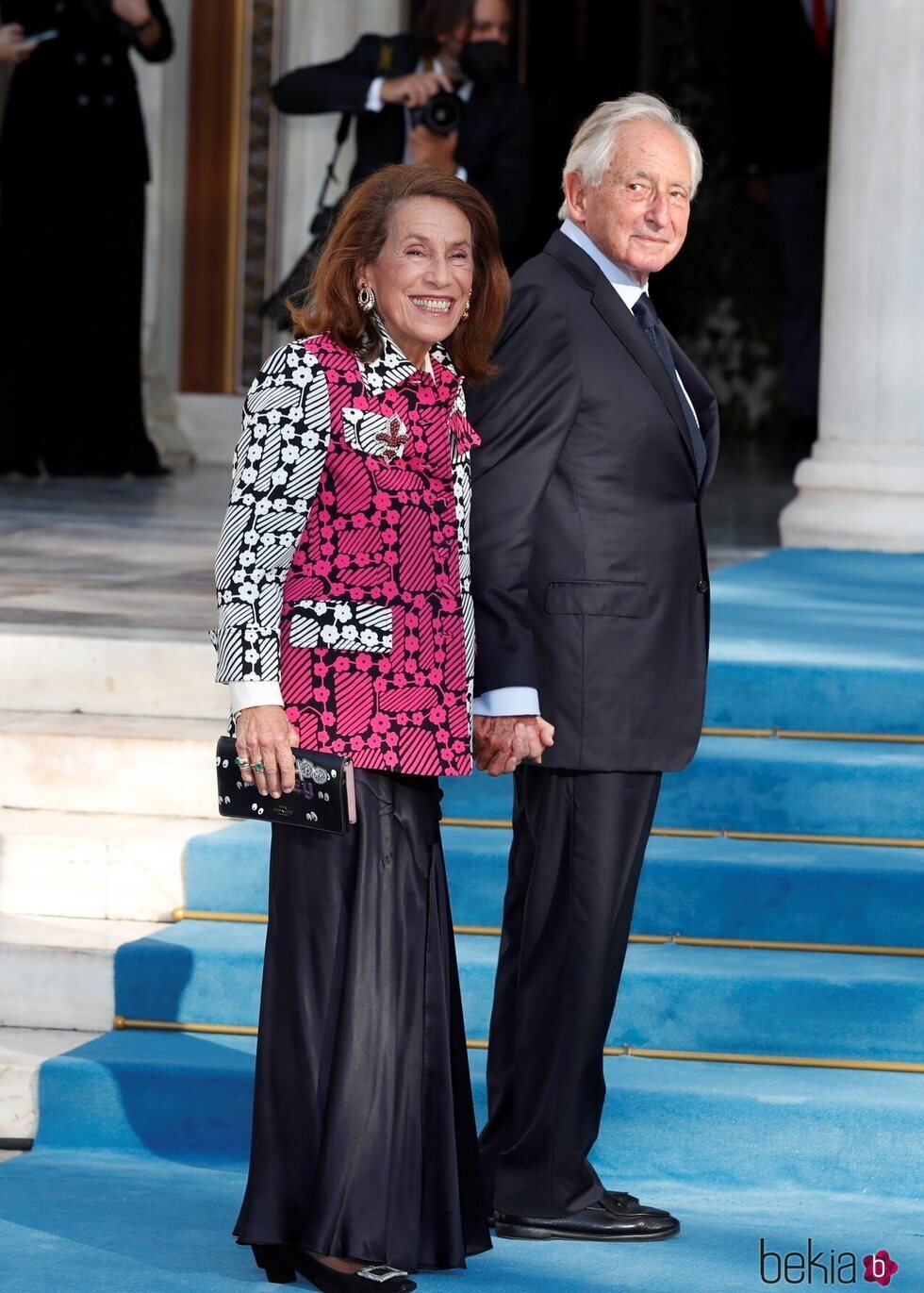 Miguel de Grecia y Marina Karella en la boda de Felipe de Grecia y Nina Flohr