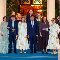 Alexia de Grecia y Carlos Morales con sus hijos en la boda de Felipe de Grecia y Nina Flohr