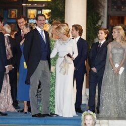 Eugenia de York, Jack Brooksbank, Olympia de Grecia, Peregrine Pearson, Pablo y Marie Chantal de Grecia, Ernest Agust y Ekaterina de Hannover y Edo Mapelli