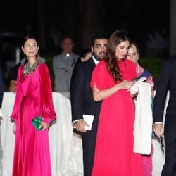 Christian de Hannover y Sassa de Osma, Andrea Casiraghi y Tatiana Santo Domingo en la boda de Felipe de Grecia y Nina Flohr