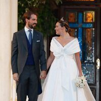 Felipe de Grecia y Nina Flohr, muy enamorados en su boda