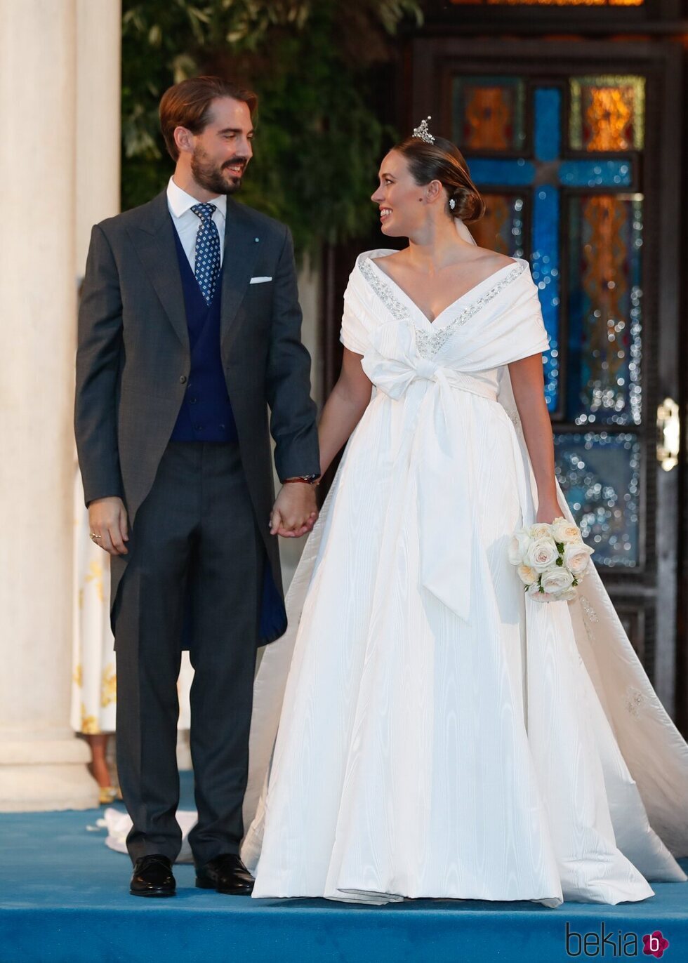 Felipe de Grecia y Nina Flohr, muy enamorados en su boda