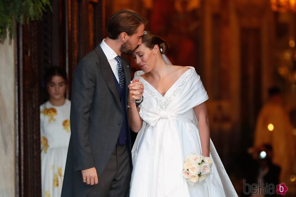 Felipe de Grecia y Nina Flohr, muy románticos en su boda