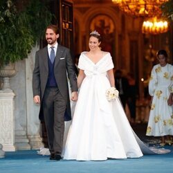 Felipe de Grecia y Nina Flohr el día de su boda