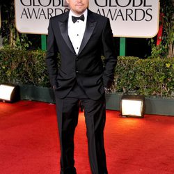 Leonardo Dicaprio en la alfombra roja de los Globos de Oro 2012