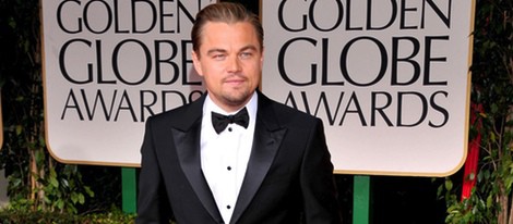 Leonardo Dicaprio en la alfombra roja de los Globos de Oro 2012