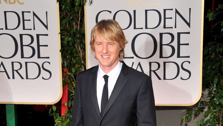 Owen Wilson en la alfombra roja de los Globos de Oro 2012