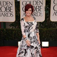 Sharon Osbourne en la alfombra roja de los Globos de Oro 2012