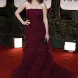 Tina Fey en la alfombra roja de los Globos de Oro 2012