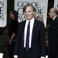 Viggo Montersen en la alfombra roja de los Globos de Oro 2012