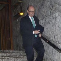 Cristóbal Montoro en la capilla ardiente de Manuel Fraga