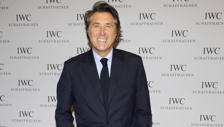 Bryan Ferry en el salón de la relojería de lujo en Ginebra