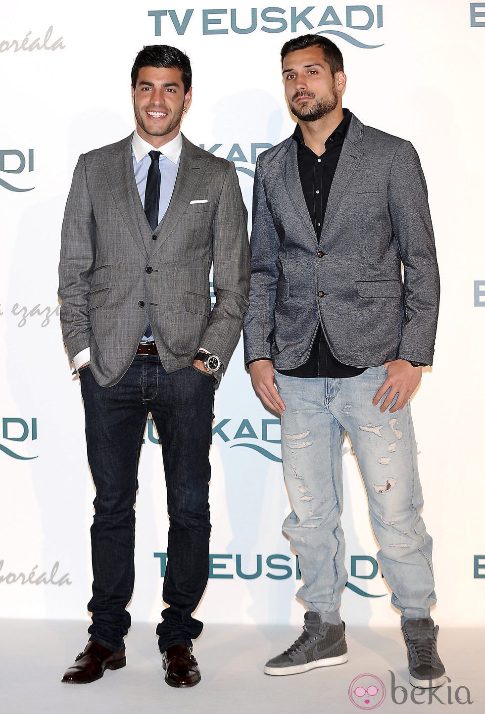 Miguel Torres y Miguel Ángel Moya en la gala promocional de Euskadi en Fitur