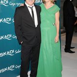 Jon Sistiaga y Lourdes Maldonado en la gala promocional de Euskadi en Fitur