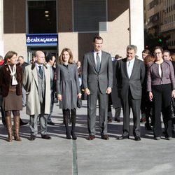 Los Príncipes de Asturias visitan la exposición que conmemora el 75 aniversario de RNE