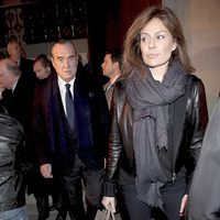 Nuria González y Fernando Fernández Tapias en el funeral de Ramón Rato en Madrid