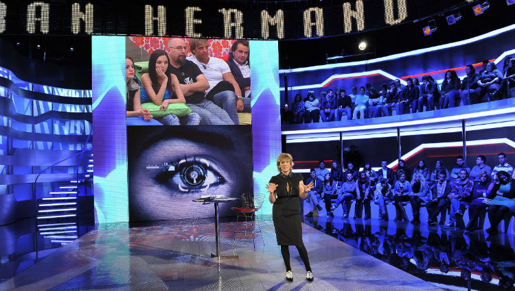 Mercedes Milá durante la primera gala de 'Gran Hermano 12+1'