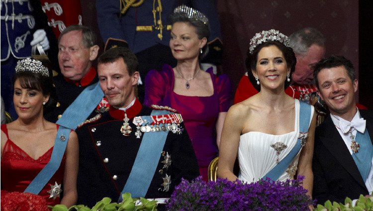 Los príncipes Federico, Mary, Joaquín y Marie de Dinamarca