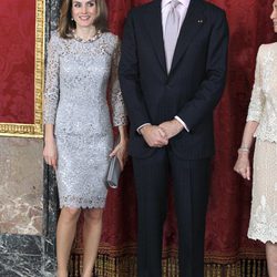 Los Príncipes Felipe y Letizia en la cena de gala al presidente de Perú