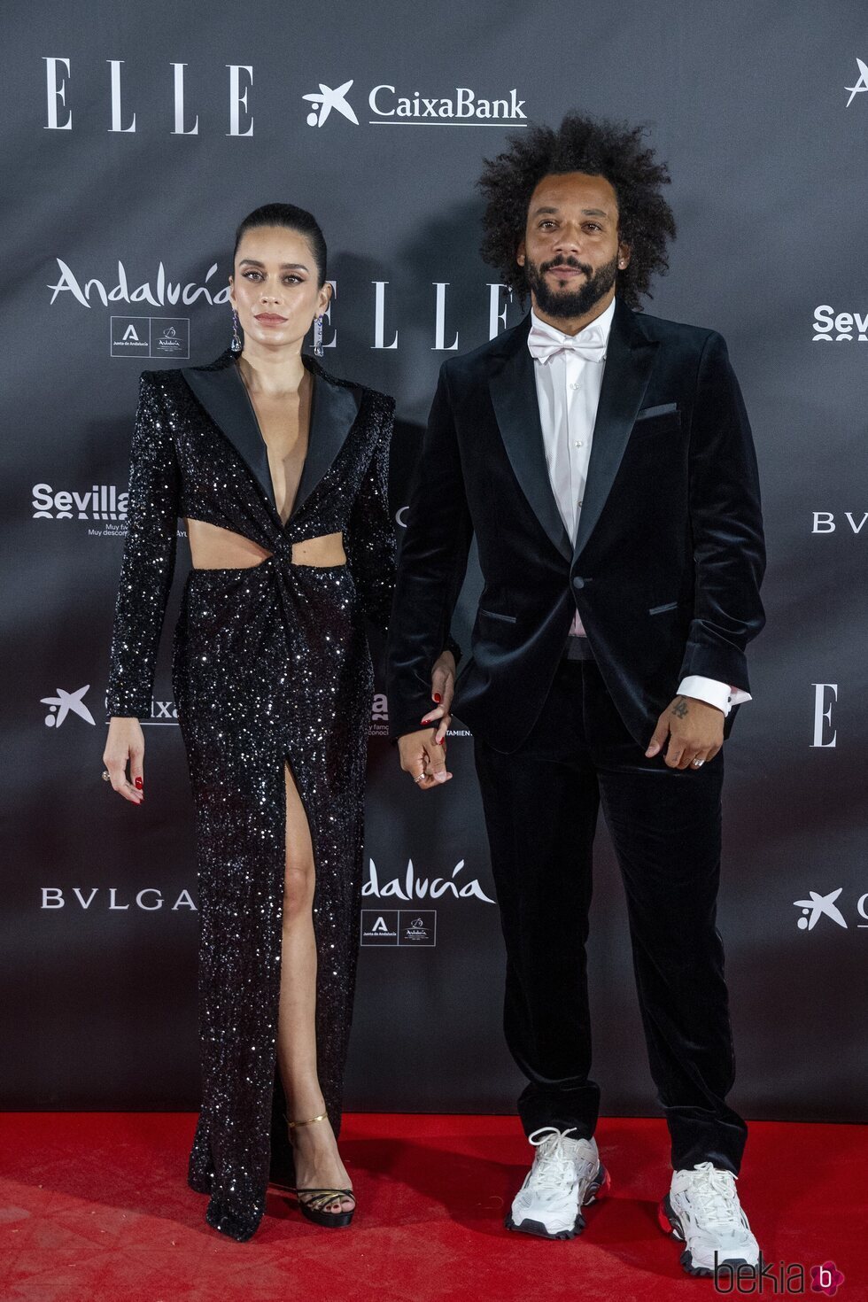 Marcelo Alves y su mujer en los Premios Elle Style 2021 en Sevilla