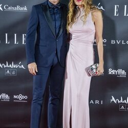 Joaquín Sánchez y su mujer en los Premios Elle Style 2021 en Sevilla