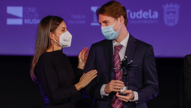 La Reina Letizia y Jorge García Berlanga en el Festival de Cine Ópera Prima Ciudad de Tudela