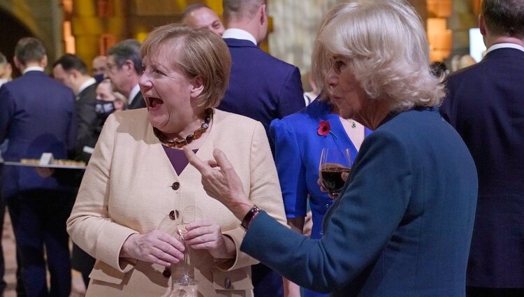 Camilla Parker y Angela Merkel en la COP26