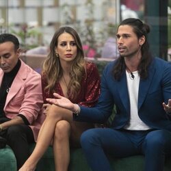 Luis Rollán, Cristina Porta y Luca Onestini en la gala 8 de 'Secret Story'