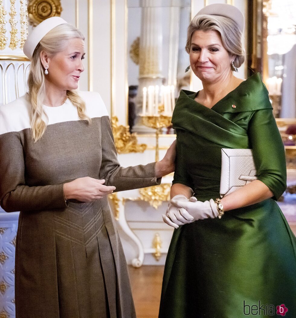 Mette-Marit de Noruega y Máxima de Holanda, muy cómplices en la Visita de Estado de los Reyes de Holanda a Noruega