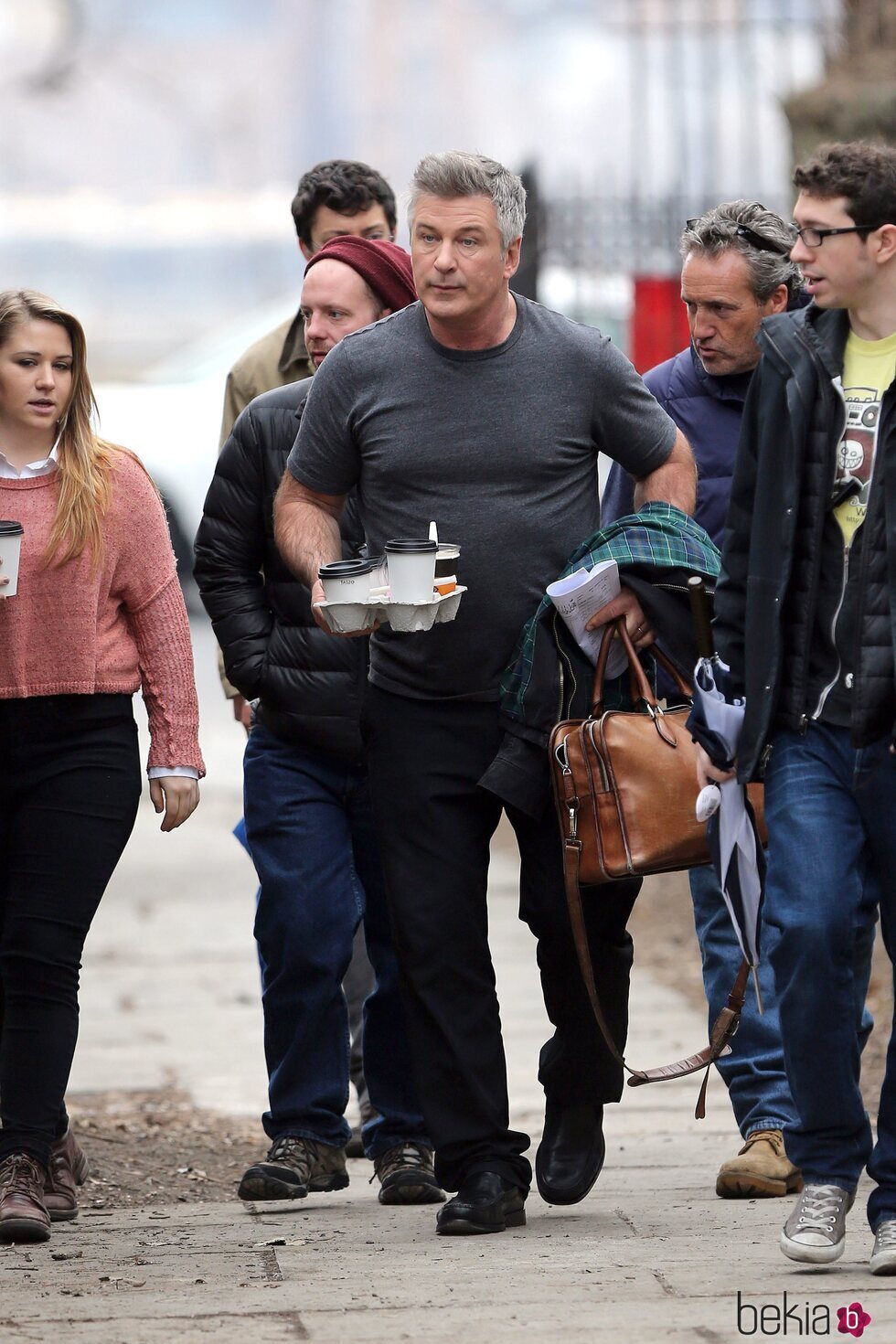 Alec Baldwin durante el rodaje de 'Siempre Alice'